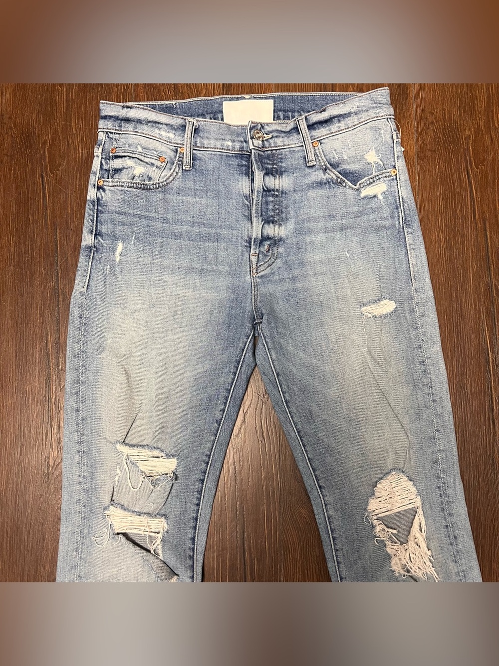 Mother Denim - The Scrapper Ankle Jeans in Wicked Wild Calling SZ 27 - Picture 5 of 10